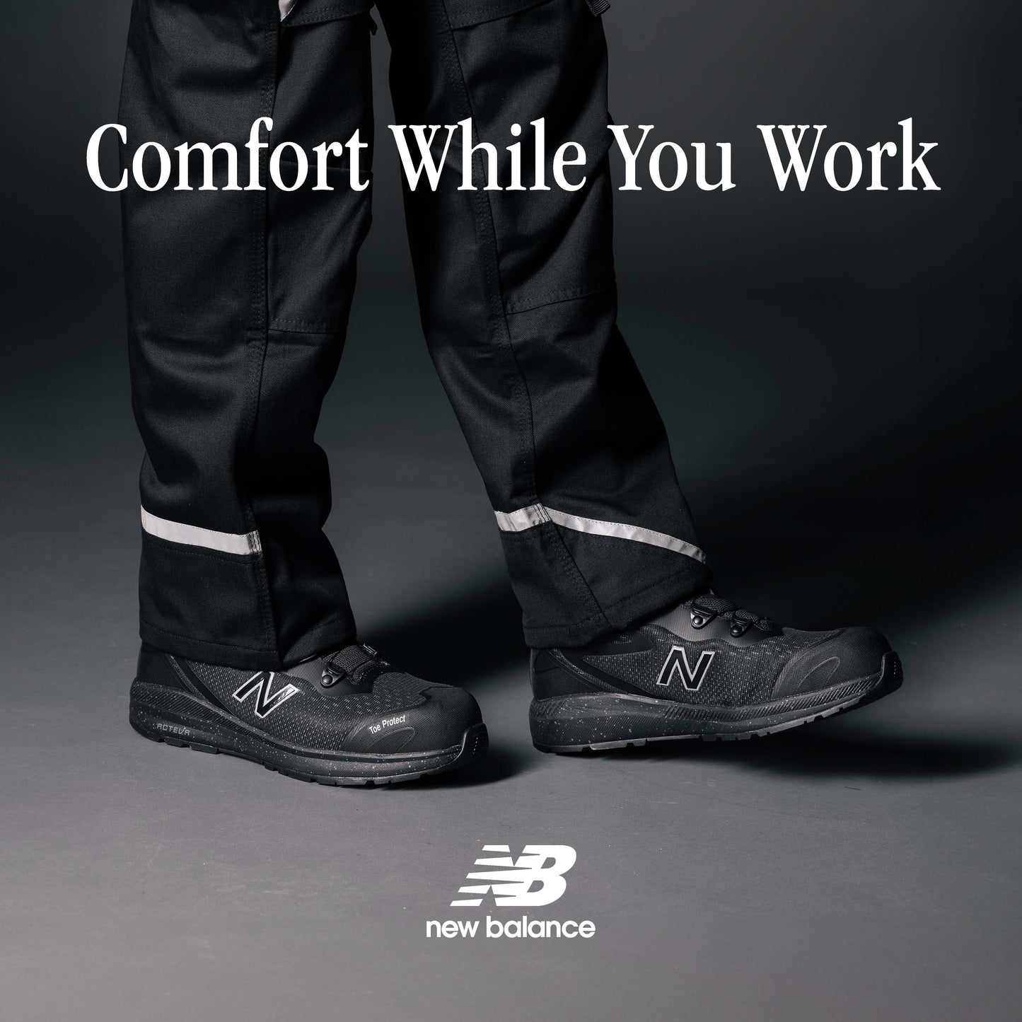 New Balance Logic BOA, Sicherheitsschuh S1P S1 ESD HROe, S1 PL SR FO HRO, schwarz / orange