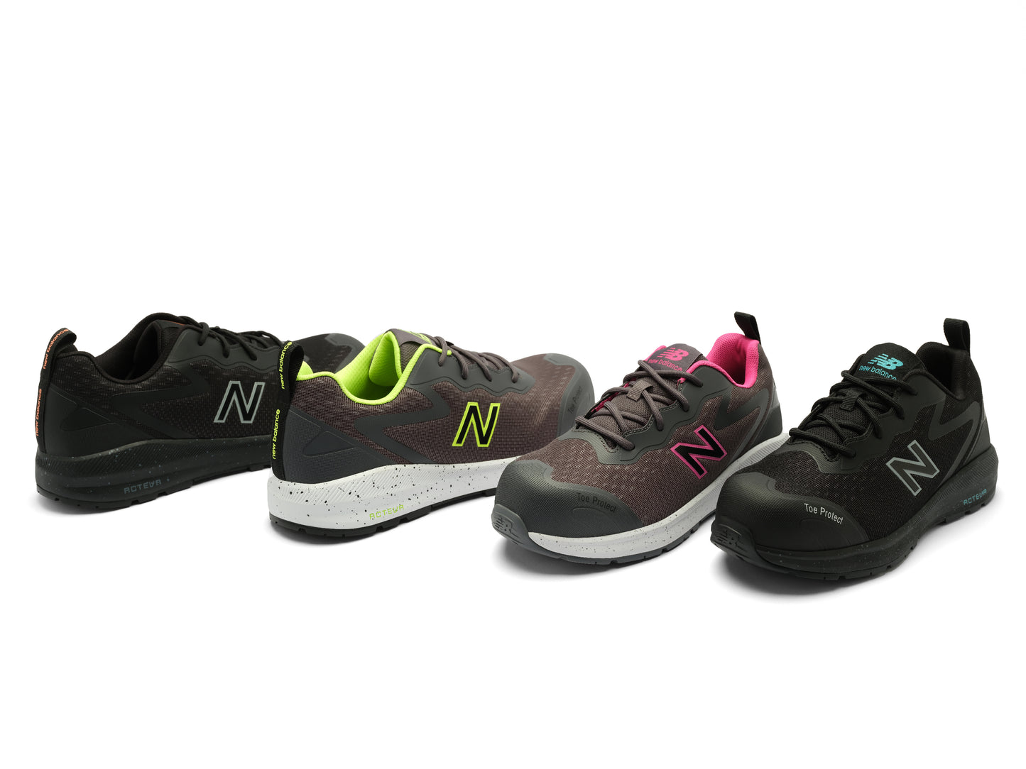 New Balance Logic, Halbschuhe, S1 PL SR FO HRO, grau / lime S1P S1 ESD HRO