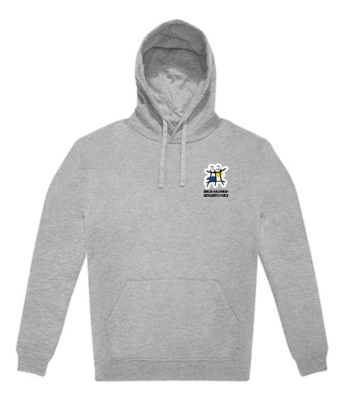 Erich Kästner Herren Hoodie BCWG008  Sport Grey (Heather) (bedruckt)