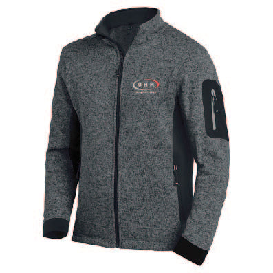 OHM FHB Unisex Strick-Fleece-Jacke Christoph (bestickt)